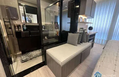 Apartamento mobiliado com 1 quarto aparecida santos / sp