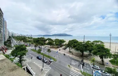 Apartamento todo reformado em frente ao mar no bairro do gonzaga – santos/sp