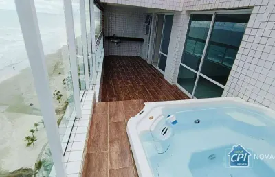 Cobertura com 3 quartos maracanã na praia grande/sp