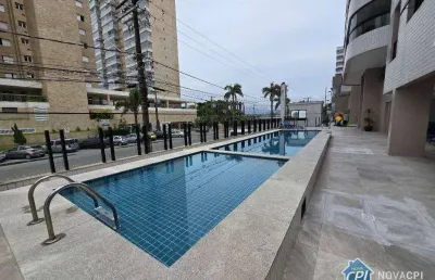 Apartamento vista mar com 2 quartos n mirim em praia grande/sp