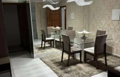 Apartamento mobiliado com 2 quartos na aviação em praia grande/sp
