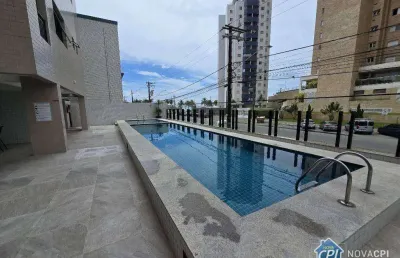 Apartamento vista mar com 2 quartos na mirim em praia grande/sp