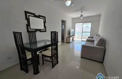 Apartamento vista mar com 2 quartos na guilhermina em praia grande/sp