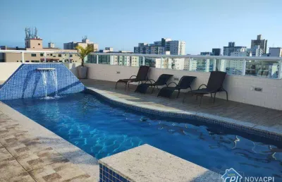 Apartamento com 1 quarto na vila guilhermina em praia grande/sp