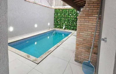 Excelente casa geminada à venda no bairro nova mirim, praia grande/sp