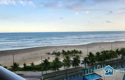 Apartamento vista mar com 2 quartos no maracanã em praia grande/sp