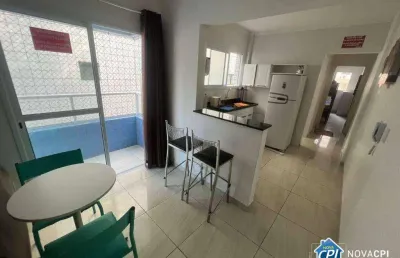 Apartamento mobiliado com 1 quarto na aviação em praia grande/sp