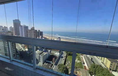Apartamento mobiliado com 3 quartos no caiçara em praia grande/sp