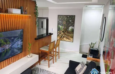 Casa de condomínio mobiliada para locação na caiçara com 1 quarto e 1 vaga