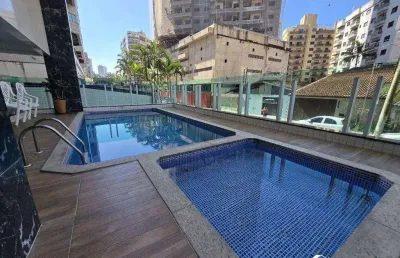 Apartamento com 1 quarto no caiçara em praia grande/sp