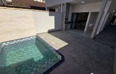 Sobrado geminado com 3 quartos no canto do forte em praia grande/sp