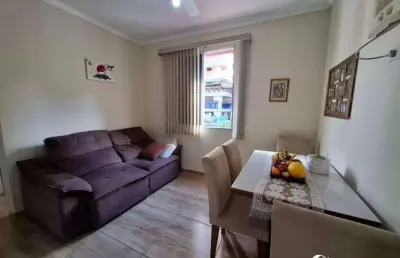 Apartamento mobiliado com 1 quarto à venda no bairro guilhermina – praia grande