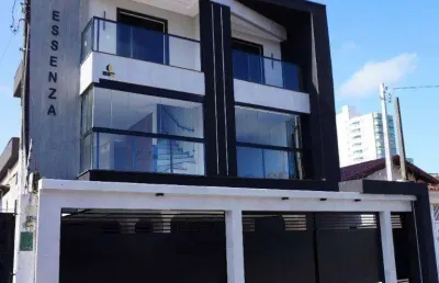 Sobrado novo à venda no bairro ocian em praia grande – 2 quartos 1 vaga – r$ 490.000,00