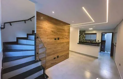 Sobrado novo à venda no bairro ocian em praia grande – 2 quartos 1 vaga