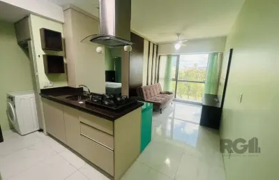 Apartamento com 1 quarto para alugar na avenida borges de medeiros, praia de belas, porto alegre, 38 m2 por r$ 3.500