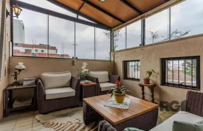 Cobertura com 3 quartos para alugar na rua professor ivo corseuil, petrópolis, porto alegre, 266 m2 por r$ 9.800
