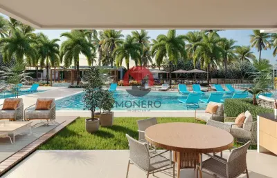 Incrível apartamento com 59m² próximo ao beach park | porto das dunas, aquiraz-ce