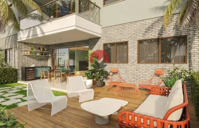 Incrível apartamento tipo garden com 38m² próximo ao beach park | porto das dunas, aquiraz-ce