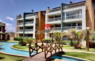 Apartamento no terramaris, pé na areia, com 03 suítes | porto das dunas, aquiraz-ce