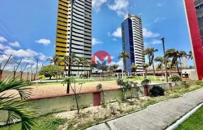 Apartamento com vista mar incrível apenas 100 metros da orla da praia | praia do futuro, fortaleza-ce