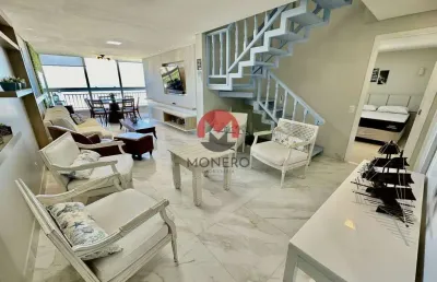 Cobertura duplex com 210m² com vista mar eterna | porto das dunas, fortaleza-ce
