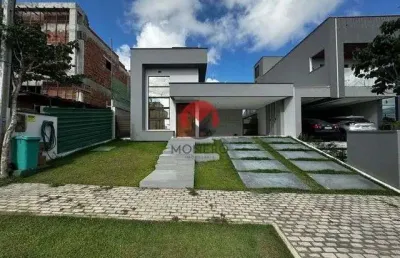 Mansão no alphaville ceará terras 01 com 03 suítes | cidade alpha, eusébio-ce