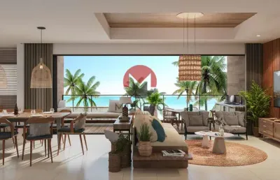 Incrível apartamento de alto padrão em condomínio fechado com 150m² à venda | porto das dunas, aquiraz-ce