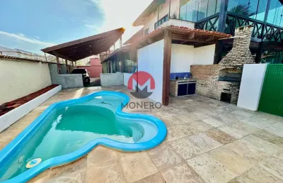 Mansão duplex com 05 suítes apenas 500 metros da praia em condomínio fechado próximo ao beach park | porto das dunas, aquiraz-ce