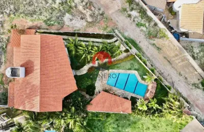 Mansão com incrível vista mar e 700m² de área construída | porto das dunas, aquiraz -ce