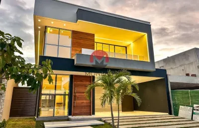 Casa alto padrão alpha ville terras 3 com 330 de area 5 suites em eusebio ceará