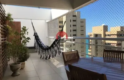 Apartamento cobertura duplex 3 suites 140 metros peoximo a orla da beira mar meireles flrteza ceara