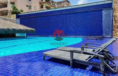 Incrível cobertura duplex com 136m² e 03 suítes próximo ao beach park à praia à venda | porto das dunas, aquiraz-ce