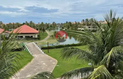 Apartamento no aquaville re com 102m² resort pé na areia | porto das dunas, aquiraz-ce