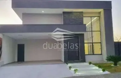 Linda casa terrea, recem construída em condomínio fechado.