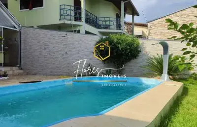 Campos elisios - sobrado mobiliado com piscina, forno a lenha -garage para 5 carros