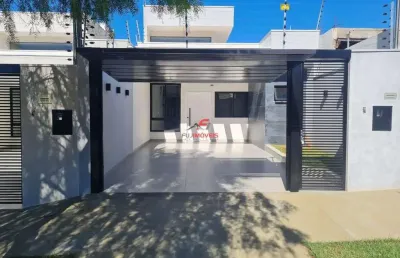 Casa nova com 03 quartos  01 suite  no jardim araucaria   maringa pr
