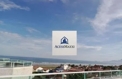 Cobertura com 4 dormitórios à venda, 112 m² por r$ 550.000 - estância balneária belmira novaes - peruíbe/sp