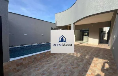Casa com 3 dormitórios à venda, 83 m² por r$ 420.000,00 - parque d'aville residencial - peruíbe/sp
