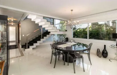 Casa em condomínio à venda com 435 m², 4 quartos 4 vagas em residencial parque das araucárias, campinas