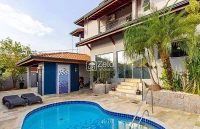 Casa à venda com 370 m², 5 quartos 4 vagas em mansões santo antônio, campinas