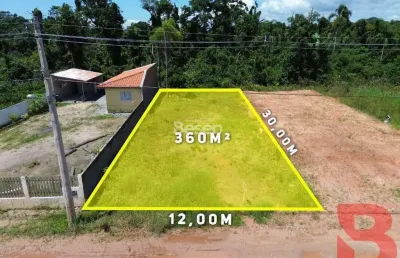Ótimo terreno localizado na barra do sai com 360m2-