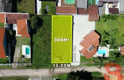 Terreno na barra do saí, balneário praia das conchas, com área de 348m² (12,00 x 29,00) a 250 metros do mar.
