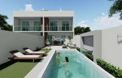 Sobrado novo, 300 metros do mar, bem localizado por r$ 689.000,00