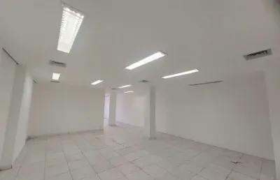 Sala comercial com 4 salas para alugar na rua frei gaspar, centro, santos, 170 m2 por r$ 3.000