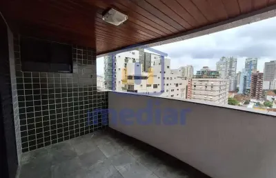 Apartamento com 3 quartos para alugar na rua ceará, pompéia, santos, 145 m2 por r$ 7.870