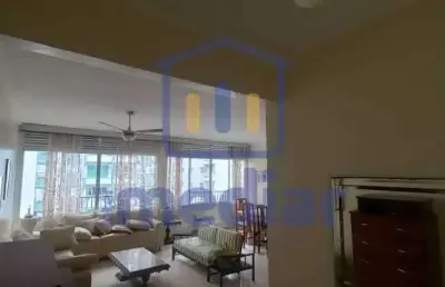 Apartamento com 3 quartos para alugar na rua mário ribeiro, centro, guarujá, 132 m2 por r$ 3.900