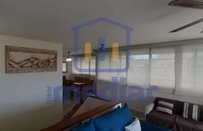 Cobertura com 4 quartos para alugar na rua dona vitória yunes stefano, jardim belmar, guarujá, 198 m2 por r$ 8.000