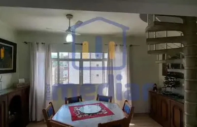 Cobertura com 2 quartos à venda na rua daniel de moraes, jardim três marias, guarujá, 136 m2 por r$ 400.000