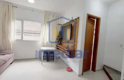 Casa em condomínio fechado com 2 quartos à venda na rua do túnel, centro, são vicente, 91 m2 por r$ 380.000