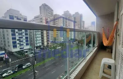 Apartamento com 1 quarto à venda na avenida presidente wilson, josé menino, santos, 58 m2 por r$ 370.000